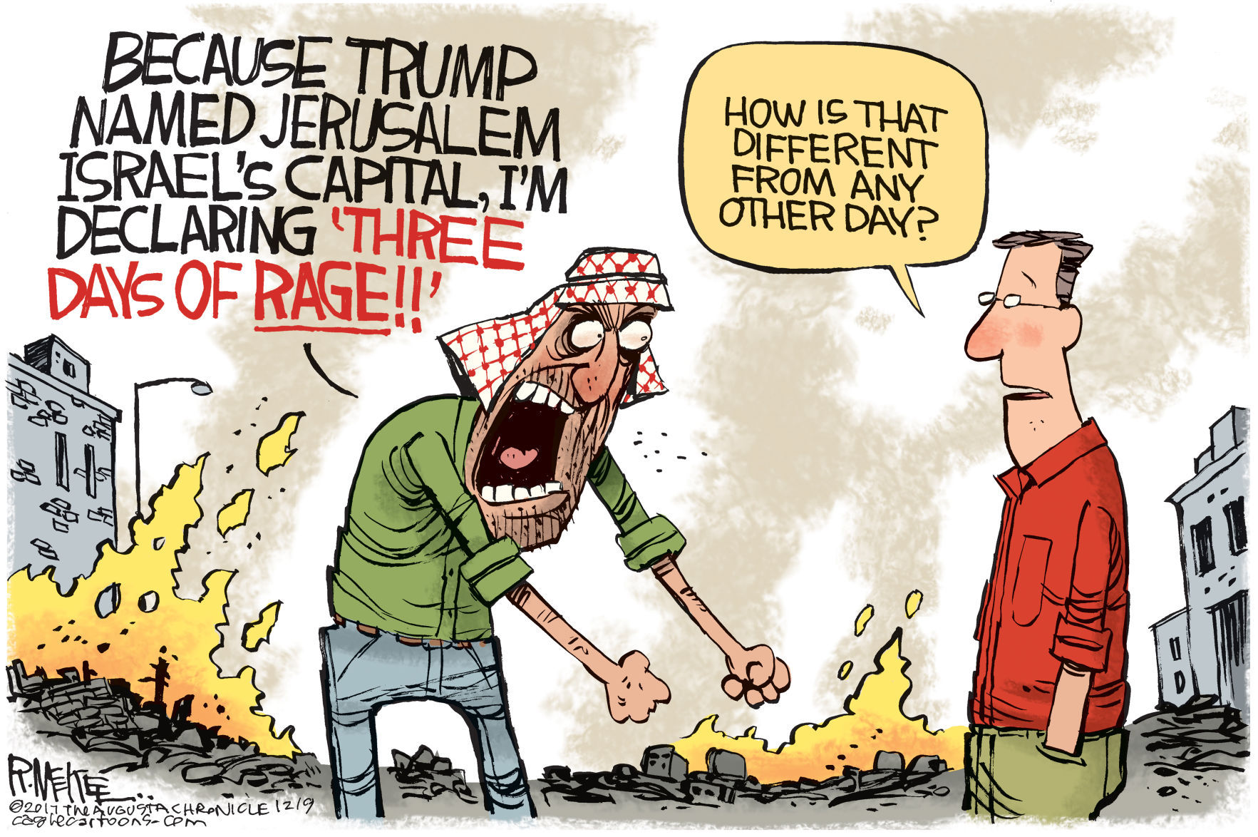 Days Of Rage by Rick McKee, The Augusta Chronicle